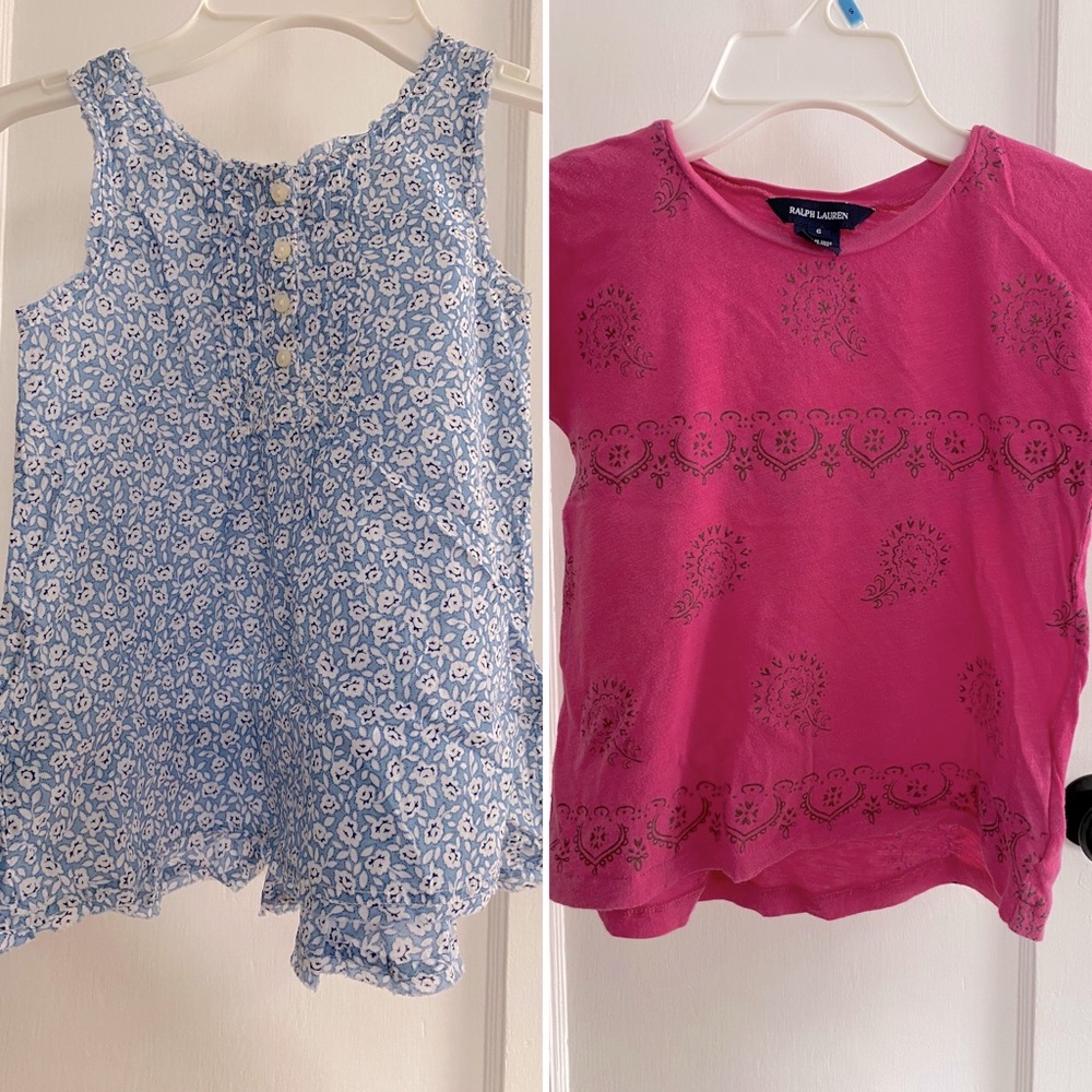 2 Ralph Lauren top kids girls size 6